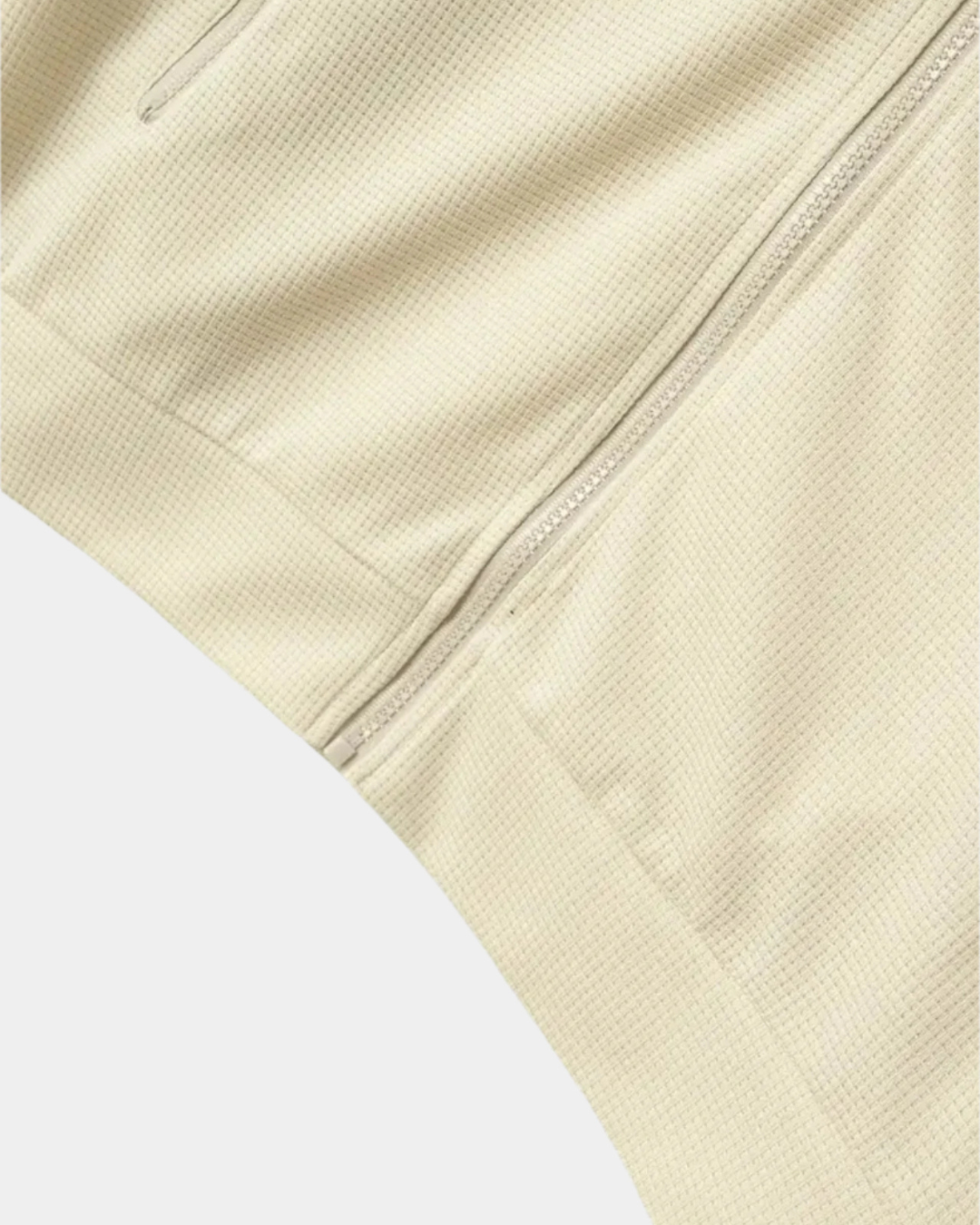 CREMEFARBENE MINIMAL-ZIP-JACKE