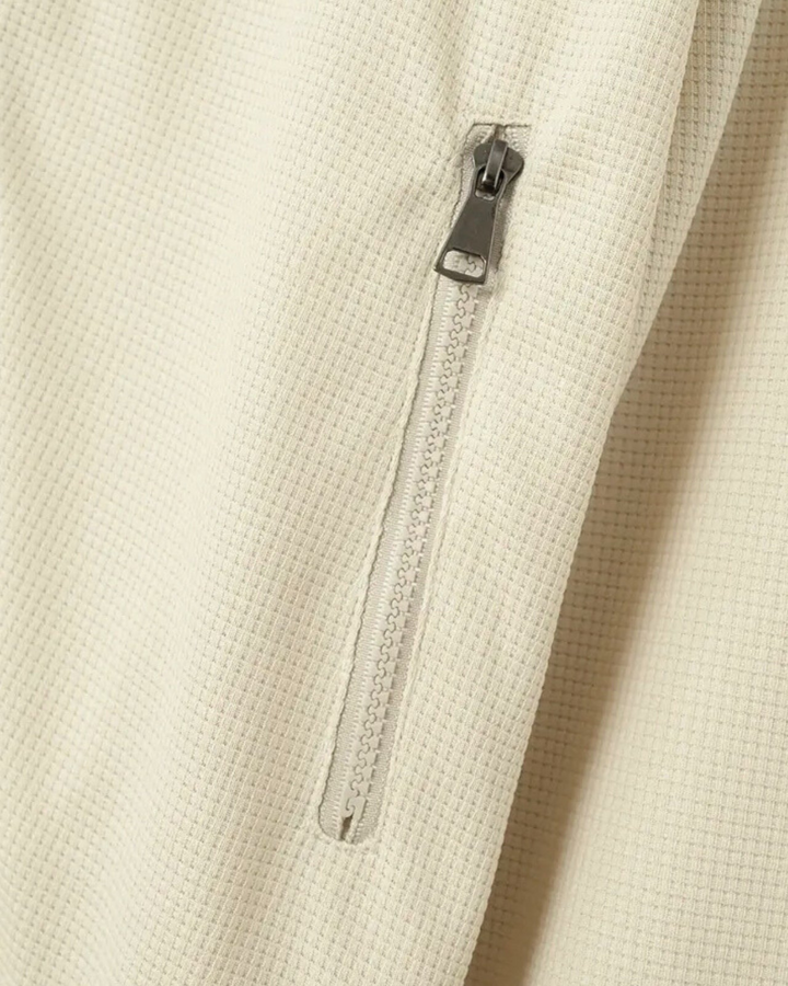 CREMEFARBENE MINIMAL-ZIP-JACKE