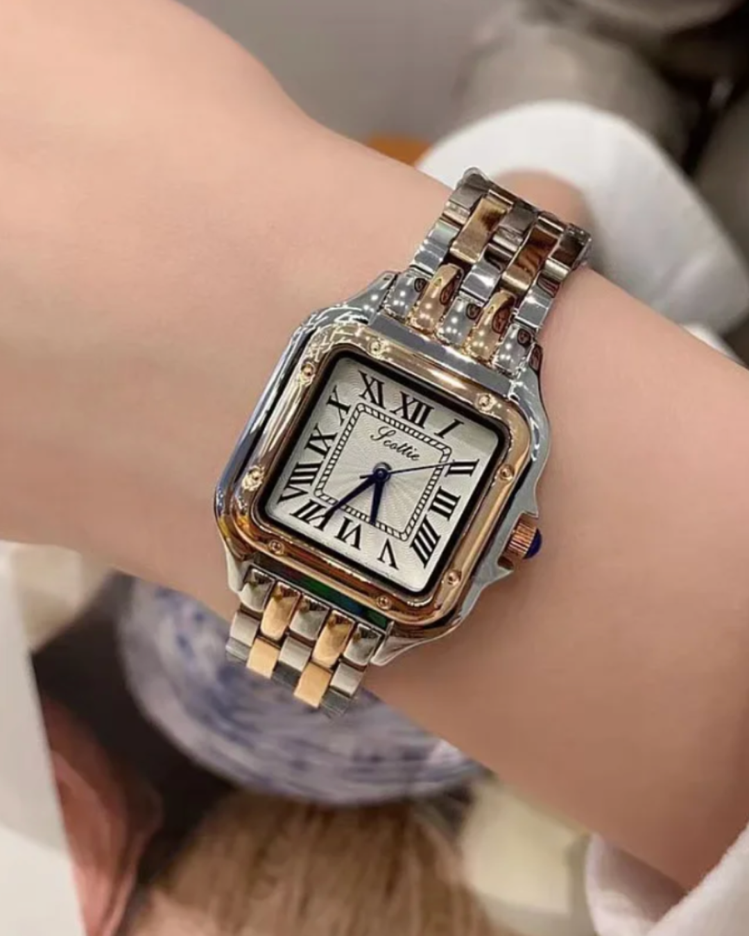 ROMAN ROSE TWO-TONE LADY WATCH
