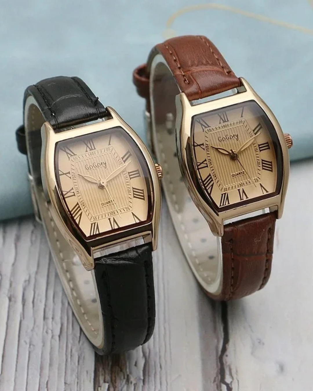 RETRO TANK LEATHER LADY WATCH