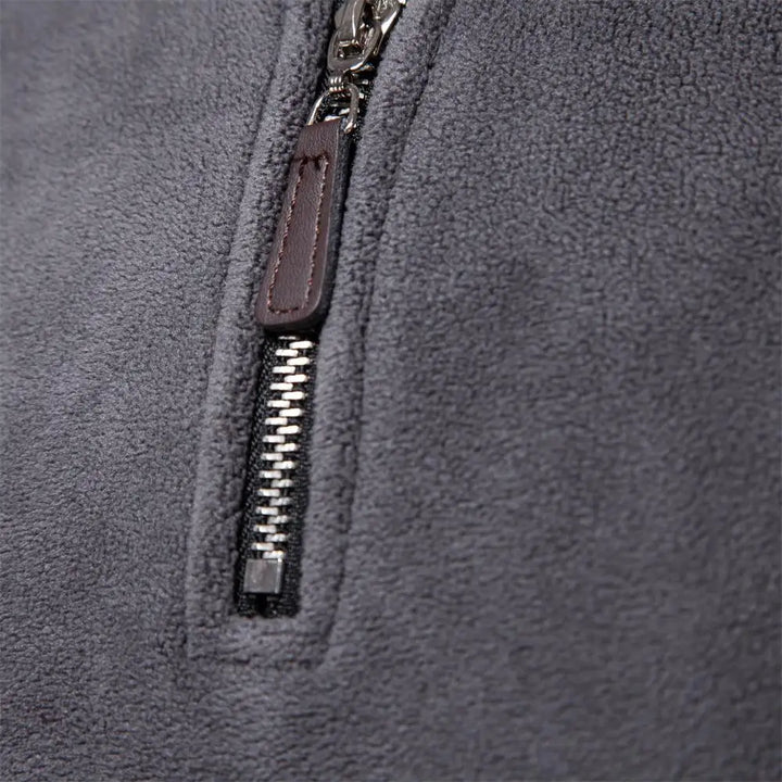 ESSENTIAL FLEECE-PULLOVER MIT HALBEM REISSVERSCHLUSS