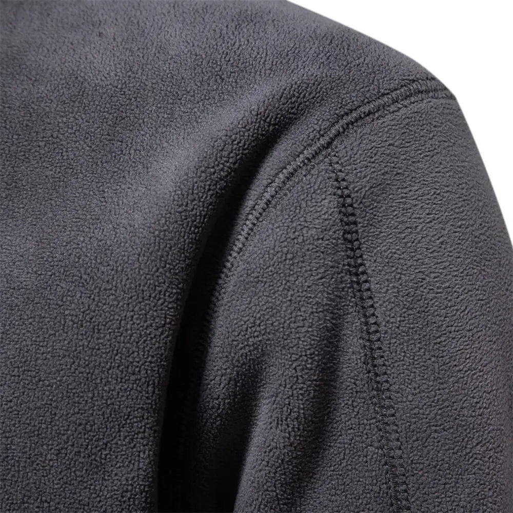 ESSENTIAL FLEECE-PULLOVER MIT HALBEM REISSVERSCHLUSS