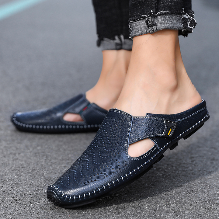 Breathable Italian Leather Sandals