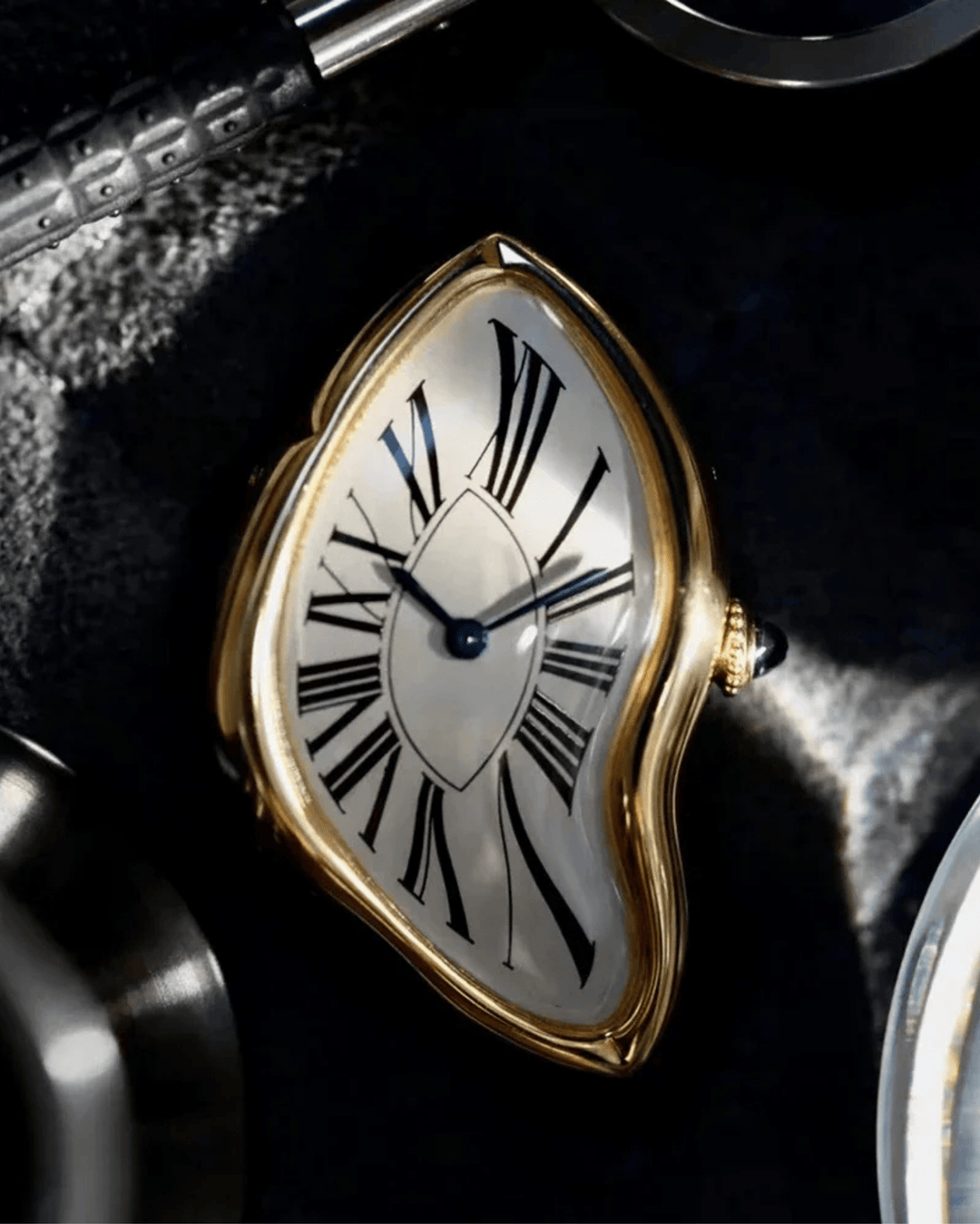 DALI STYLE MELTED FACE WATCH
