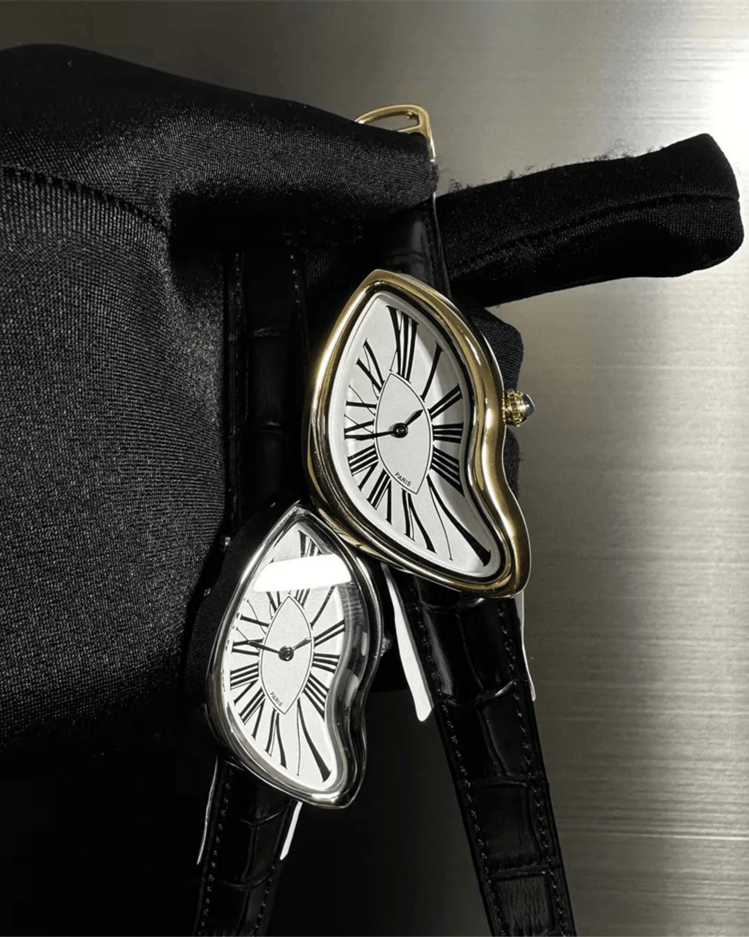 DALI STYLE MELTED FACE WATCH
