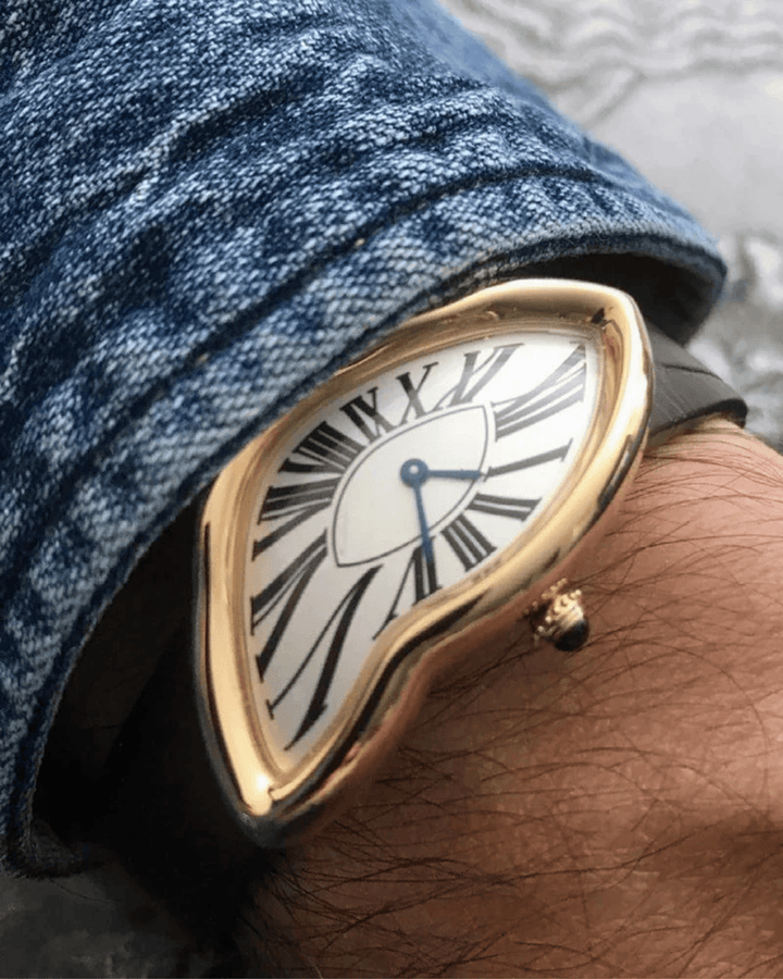 DALI STYLE MELTED FACE WATCH