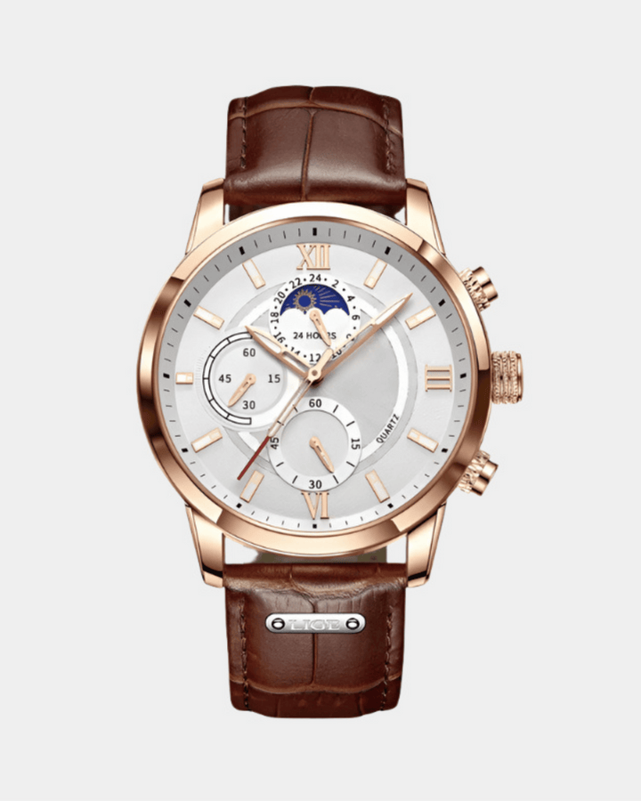 LUXE MOND ZIFFERBLATT HERRENUHR