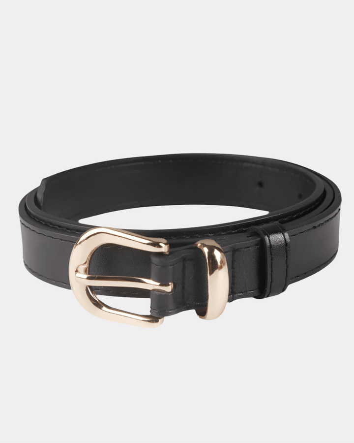 ROUNDED METAL BUCKLE BELT
