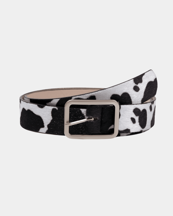 COW PRINT STATEMENT BELT