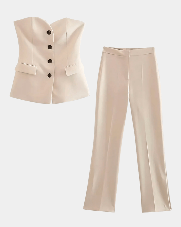 SOFT CLASSIC VEST AND TROUSERS SET