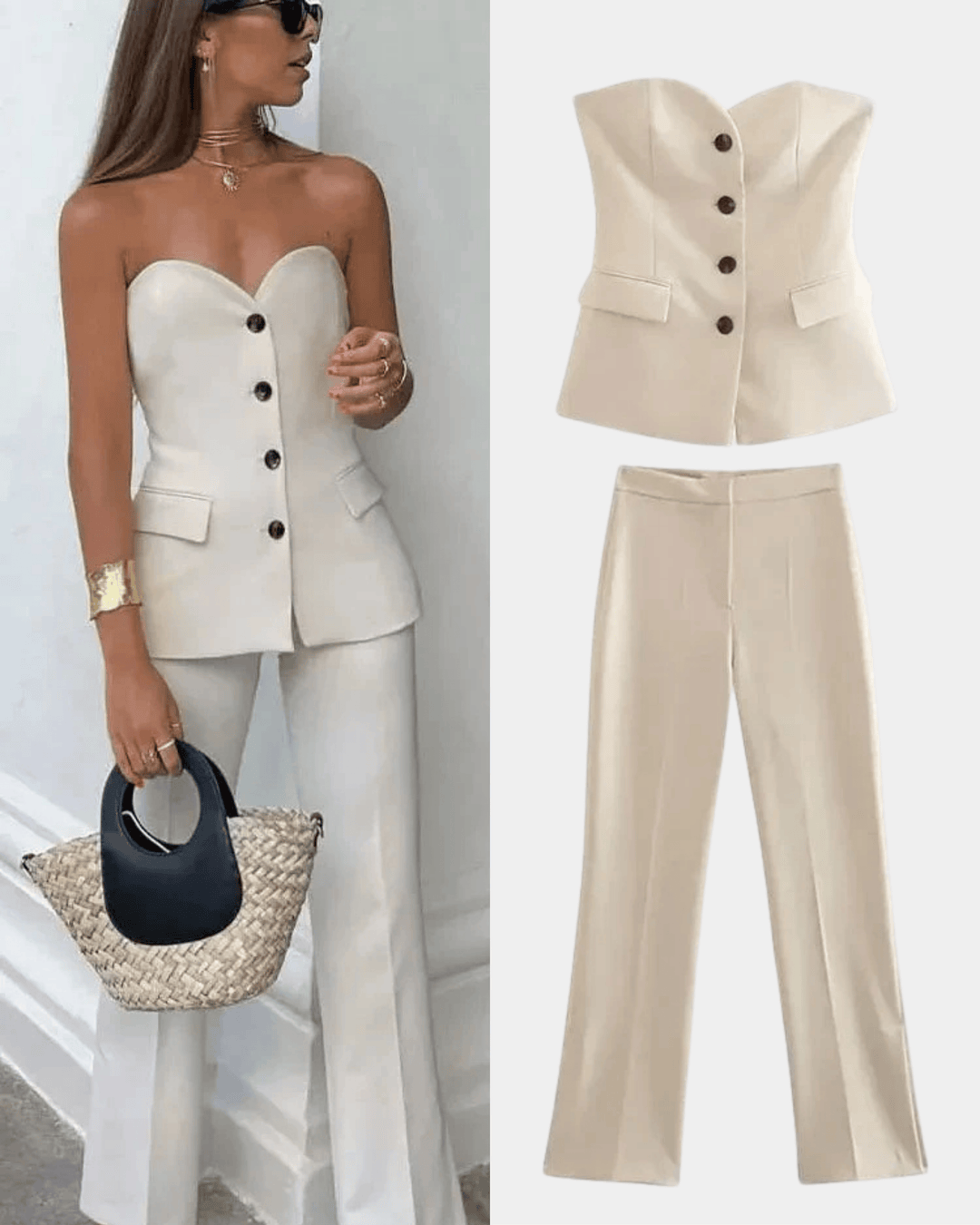 SOFT CLASSIC VEST AND TROUSERS SET