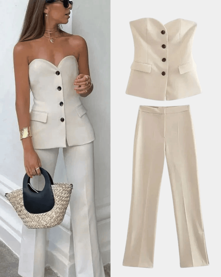 SOFT CLASSIC VEST AND TROUSERS SET