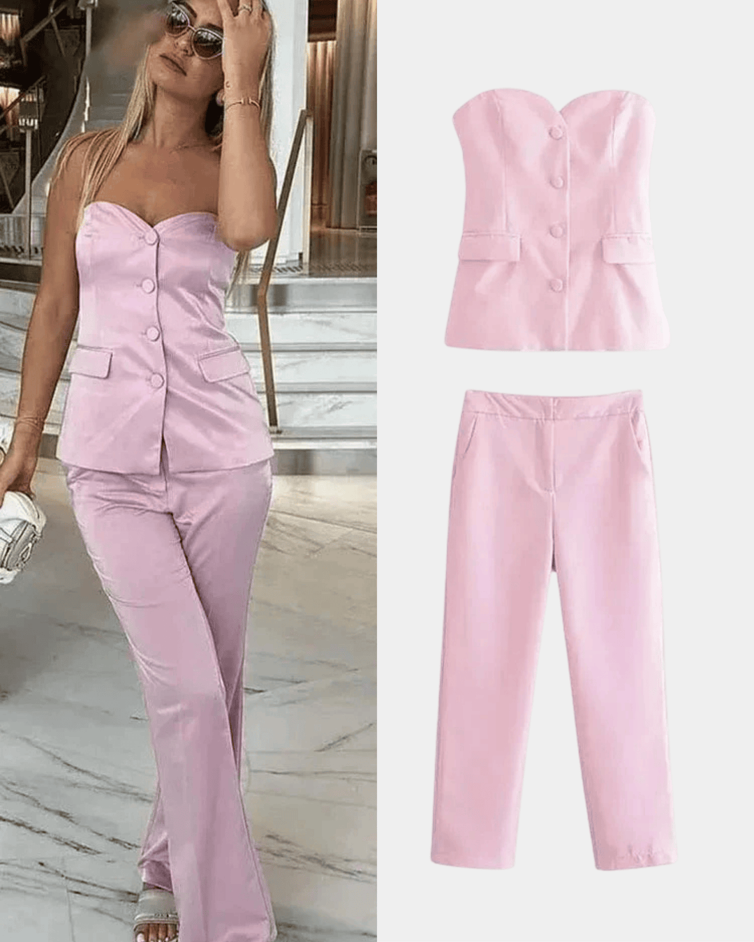 SOFT CLASSIC VEST AND TROUSERS SET