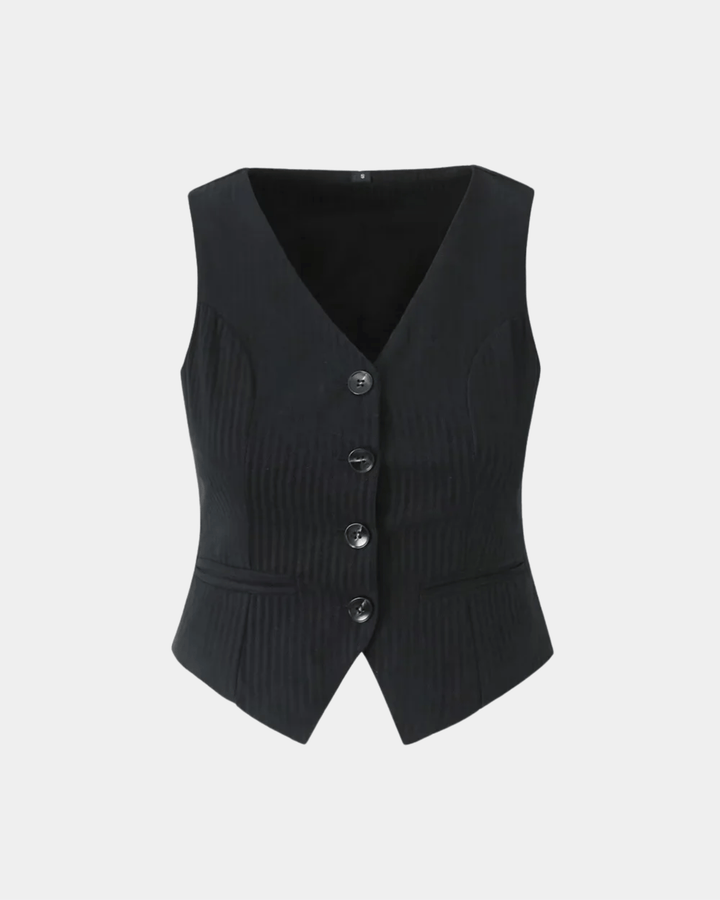 CLASSIC VEST AND PLEATED SKIRT SET