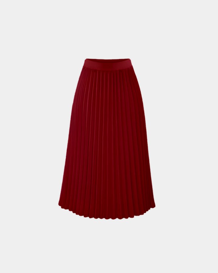 ELEGANT PLEATED MIDI SKIRT