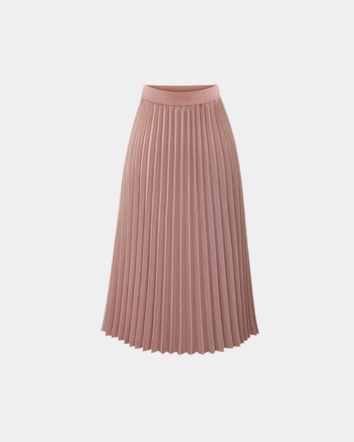 ELEGANT PLEATED MIDI SKIRT