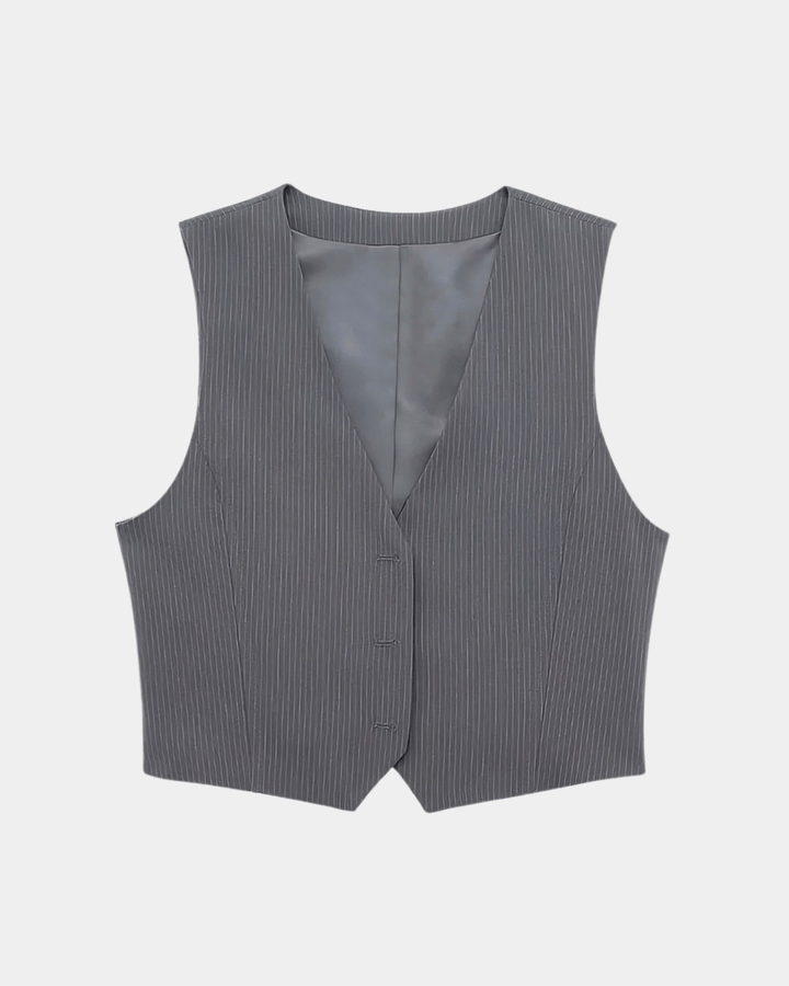 PINSTRIPE VEST AND TROUSERS SET
