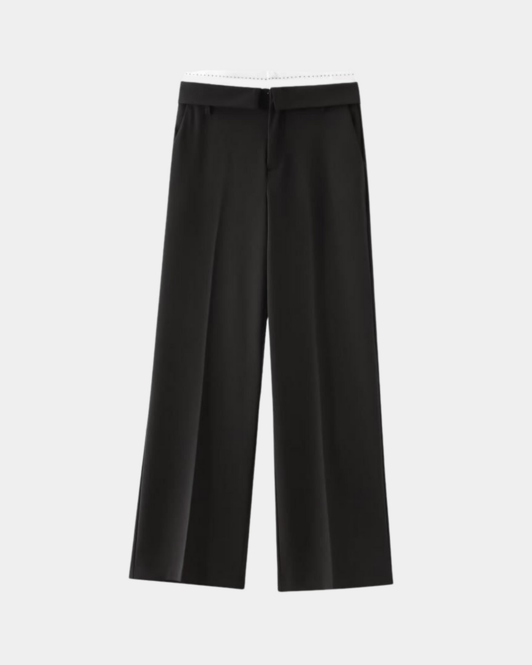 PINSTRIPE SLIT TROUSERS