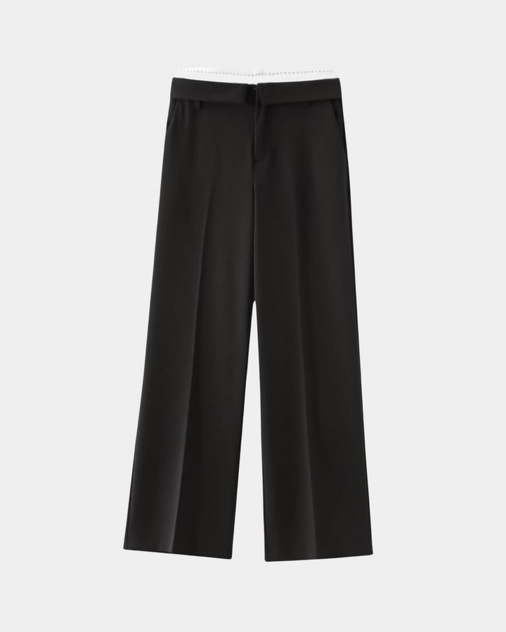 PINSTRIPE SLIT TROUSERS