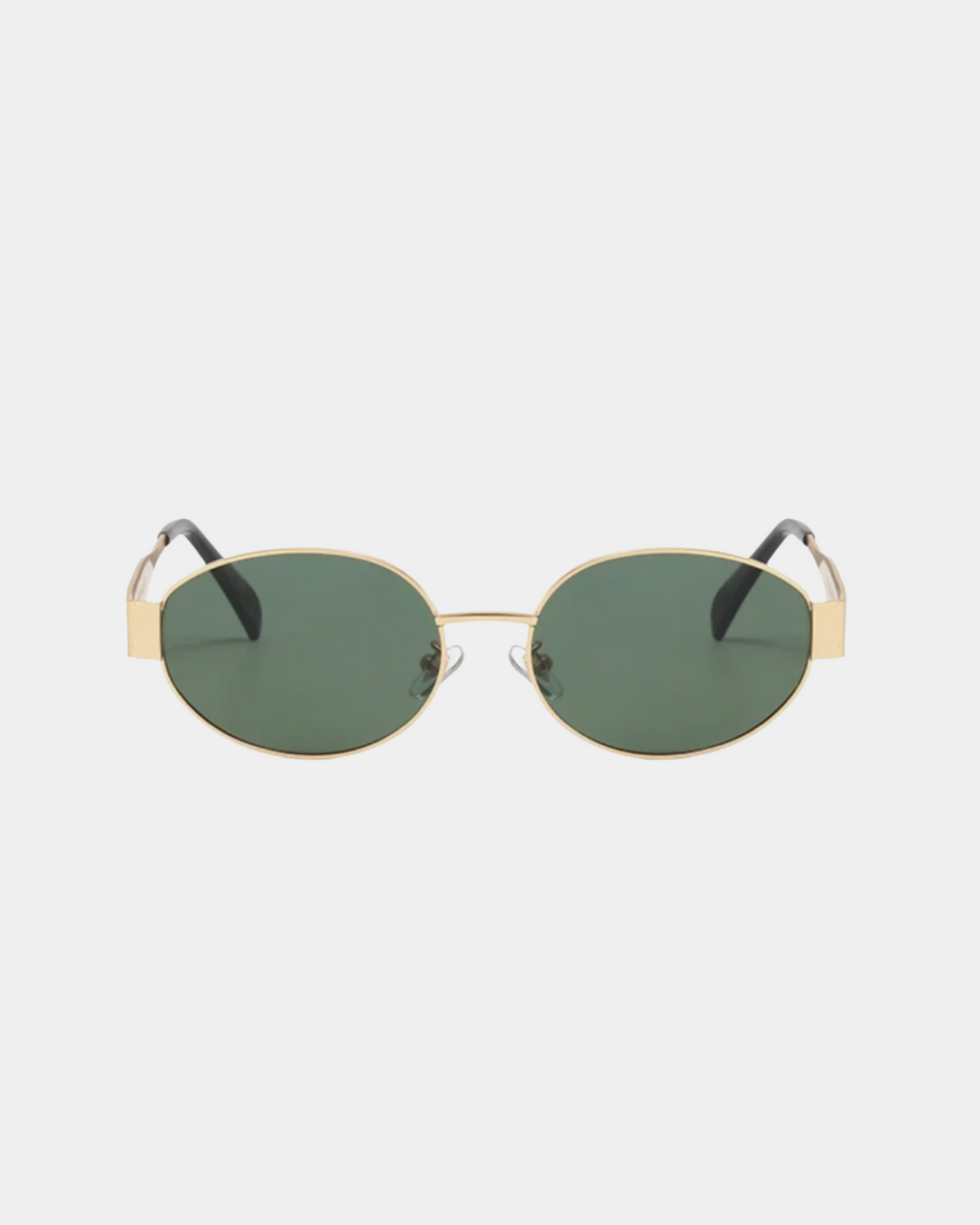 RETRO LINEN OVAL SUNGLASSES