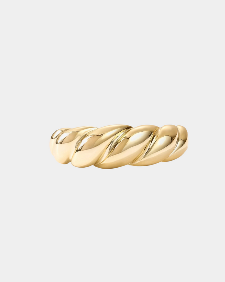 SCULPTED TWIST BAND RING