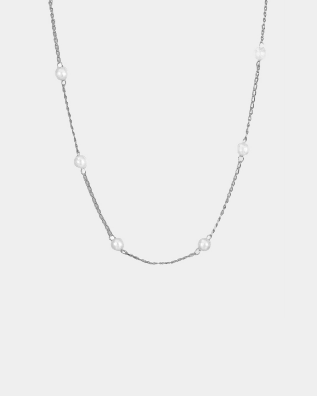 ELEGANT PEARL DROP CHAIN NECKLACE