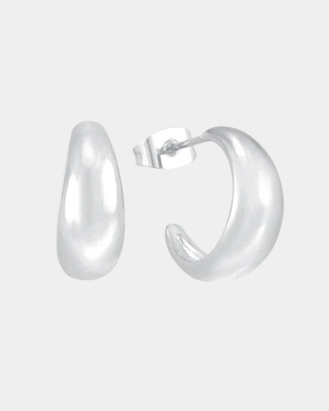 SCULPTED GLOW HOOP EARRINGS