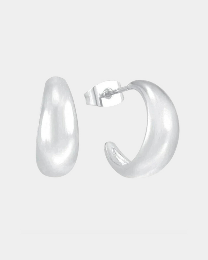 SCULPTED GLOW HOOP EARRINGS