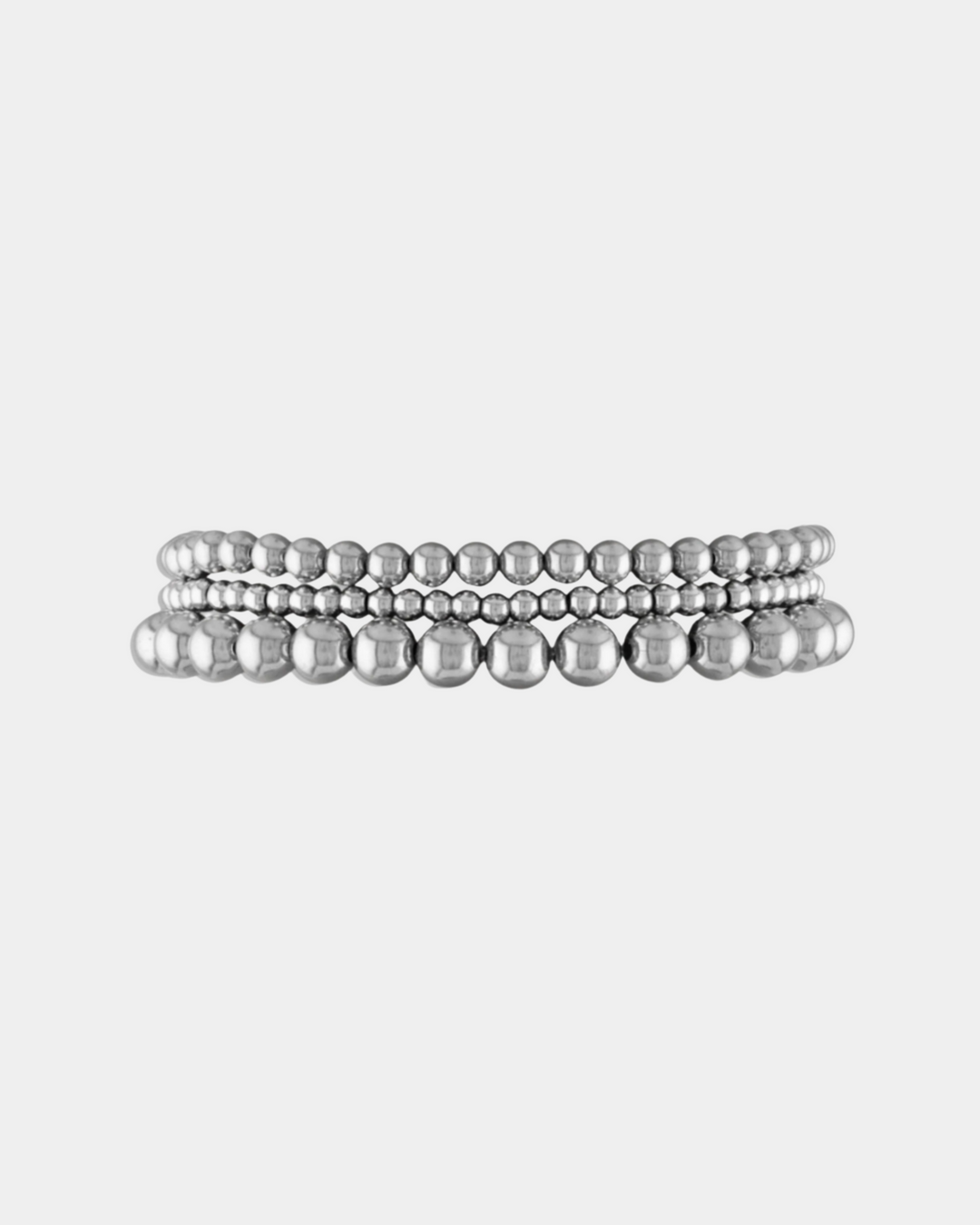 STACKED GOLD BALL BRACELET SET