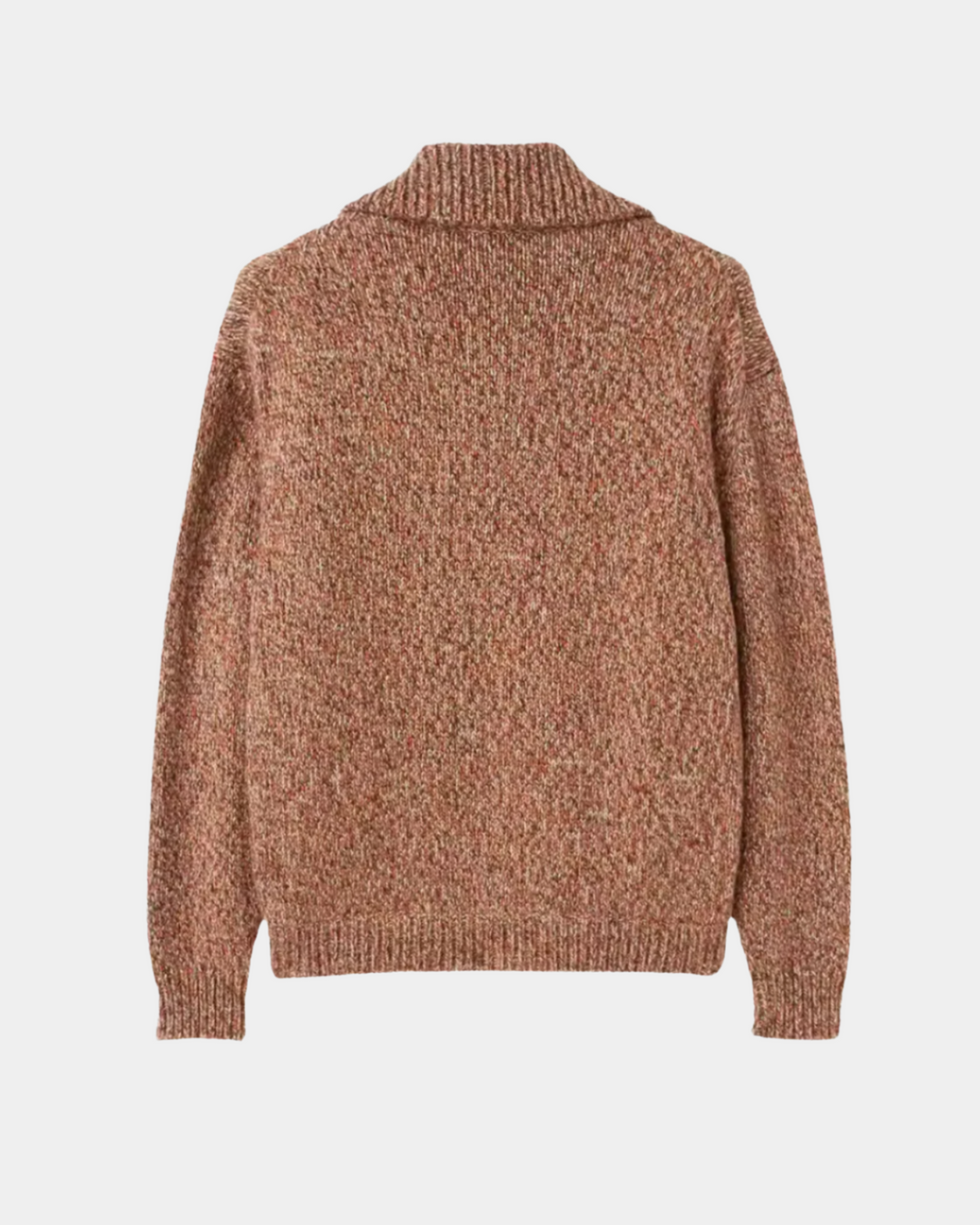 PULLOVER AUS WOLLGEMISCH MIT REISSVERSCHLUSSKRAGEN