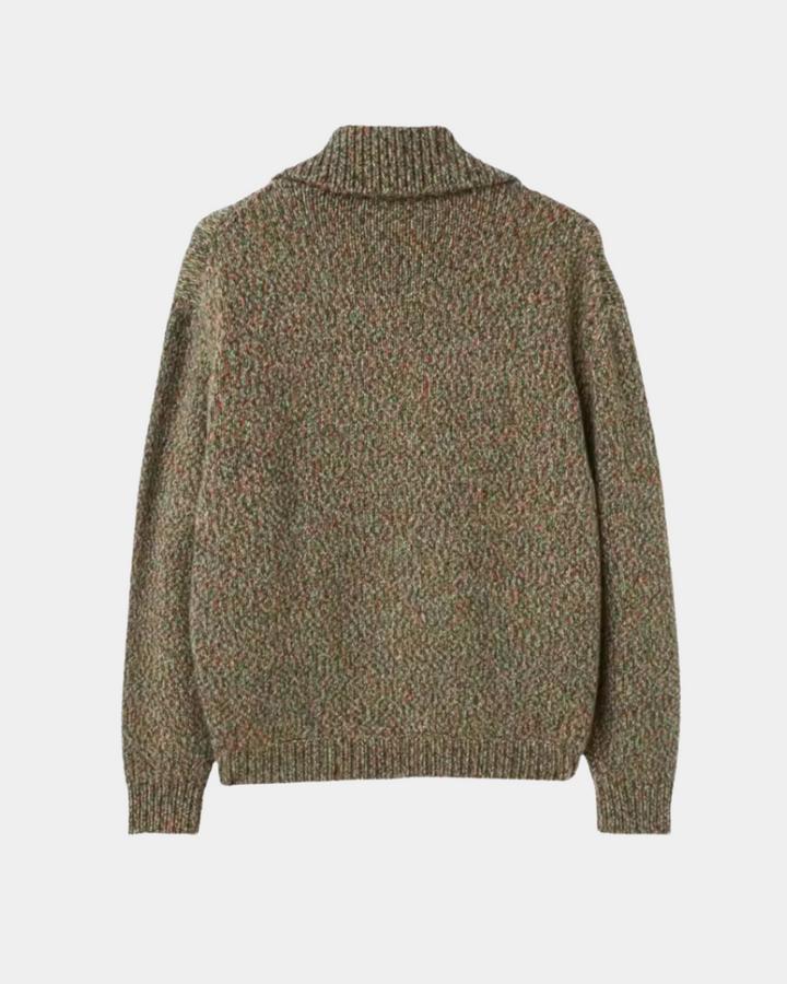 PULLOVER AUS WOLLGEMISCH MIT REISSVERSCHLUSSKRAGEN
