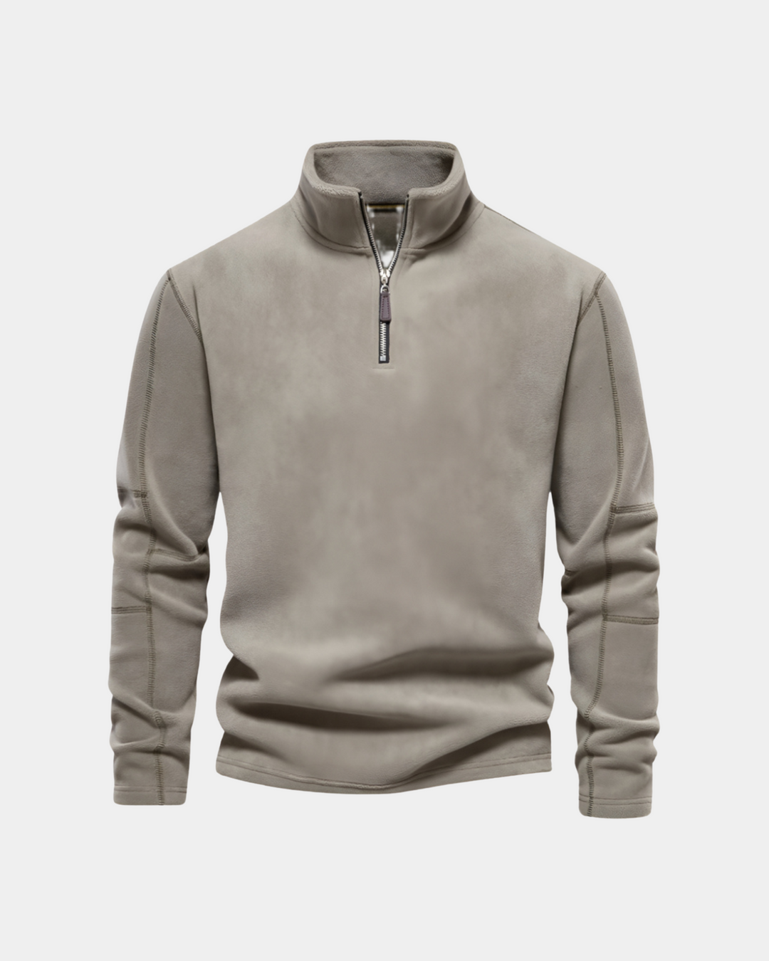 ESSENTIAL FLEECE-PULLOVER MIT HALBEM REISSVERSCHLUSS