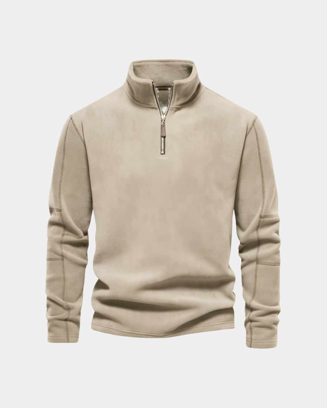 ESSENTIAL FLEECE-PULLOVER MIT HALBEM REISSVERSCHLUSS