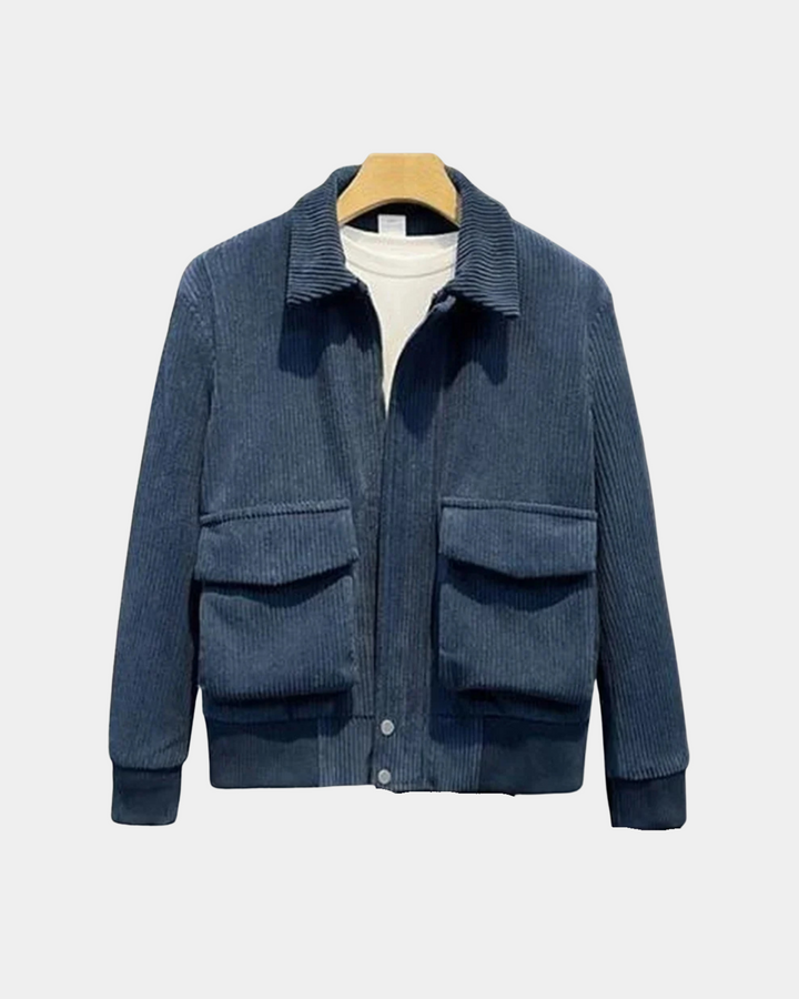 KORDJACKE MIT NUTZTEXTUR