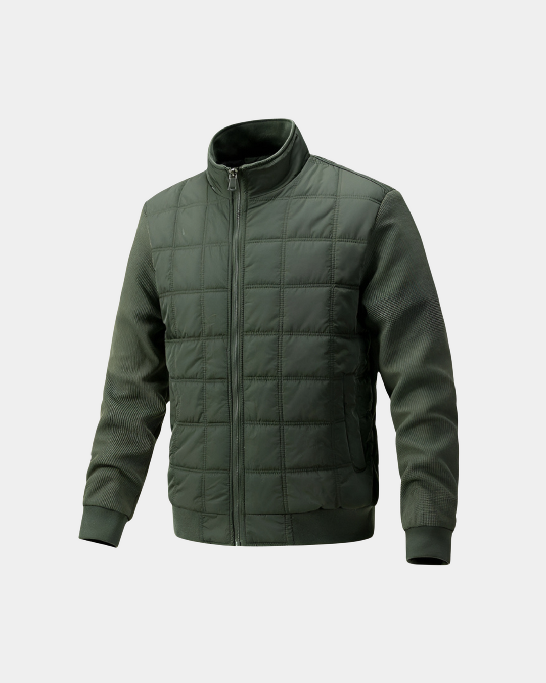 MODERNE BOMBERJACKE MIT GITTERMUSTER