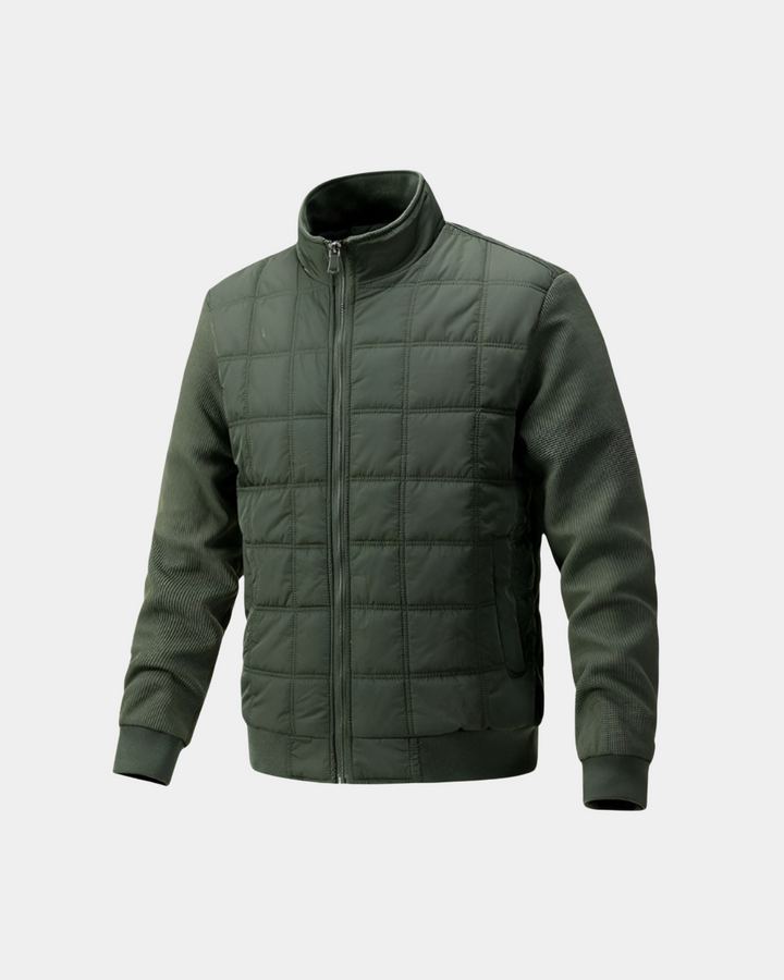 MODERNE BOMBERJACKE MIT GITTERMUSTER