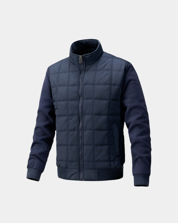 MODERNE BOMBERJACKE MIT GITTERMUSTER