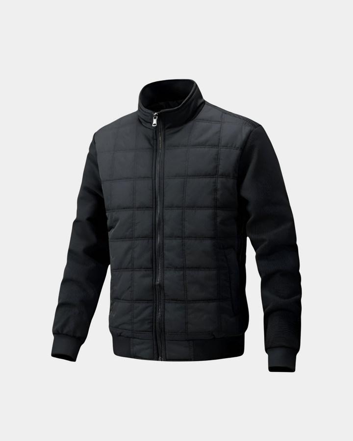 MODERNE BOMBERJACKE MIT GITTERMUSTER