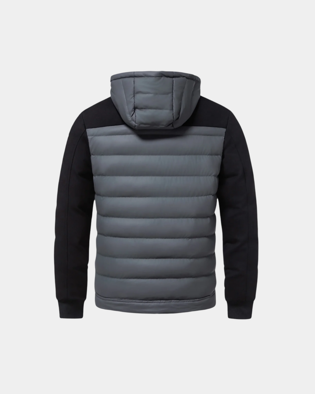 ZWEIFARBIGE KAPUZENJACKE MIT PUFFER