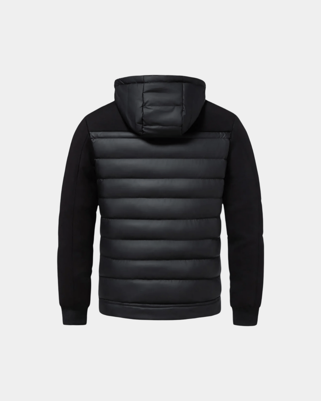 ZWEIFARBIGE KAPUZENJACKE MIT PUFFER