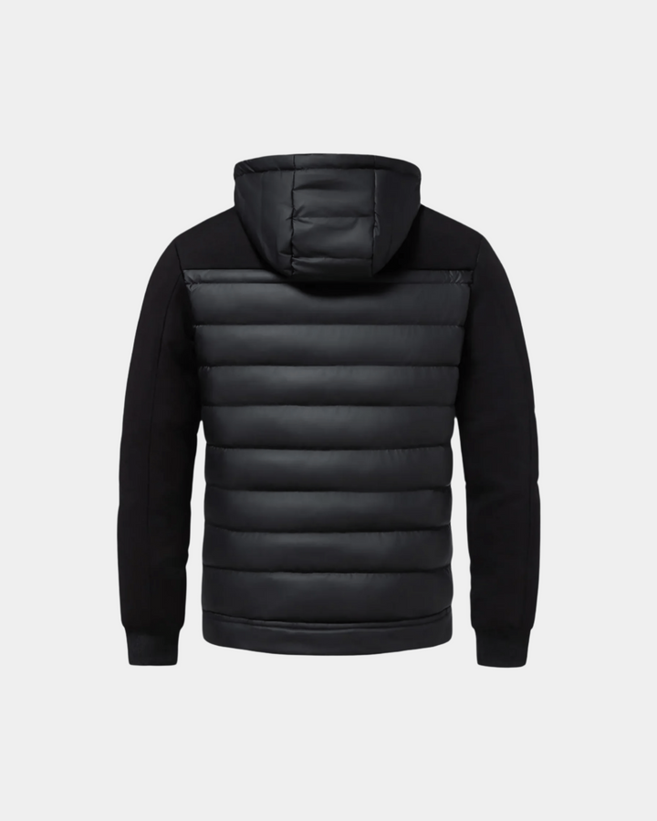 ZWEIFARBIGE KAPUZENJACKE MIT PUFFER