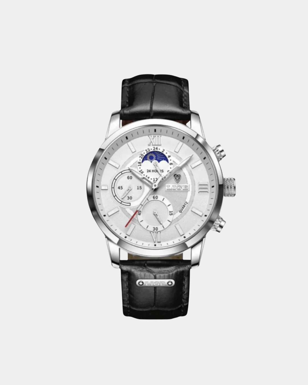 MOONPHASE CHRONOGRAPH LEDERUHR