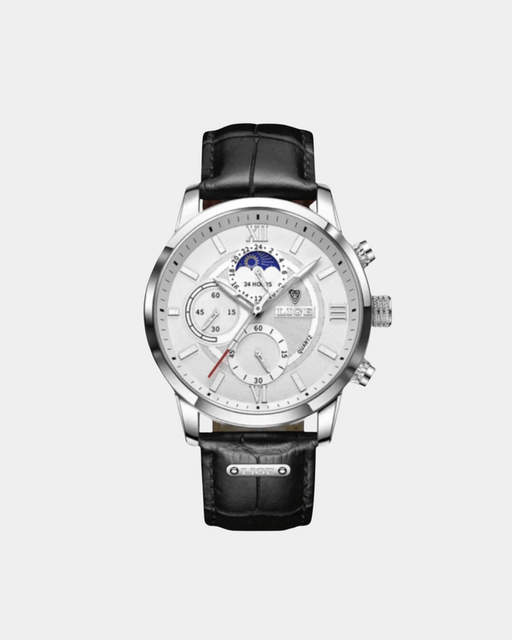 MOONPHASE CHRONOGRAPH LEDERUHR