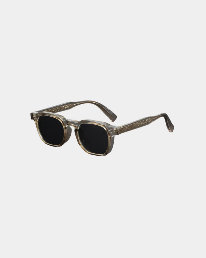 KLOBIGE QUADRATISCHE RETRO-SONNENBRILLE