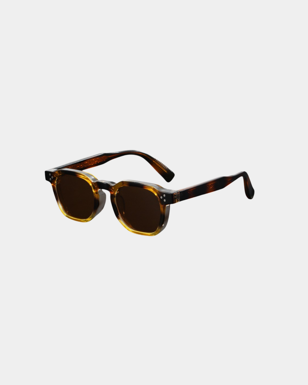 KLOBIGE QUADRATISCHE RETRO-SONNENBRILLE