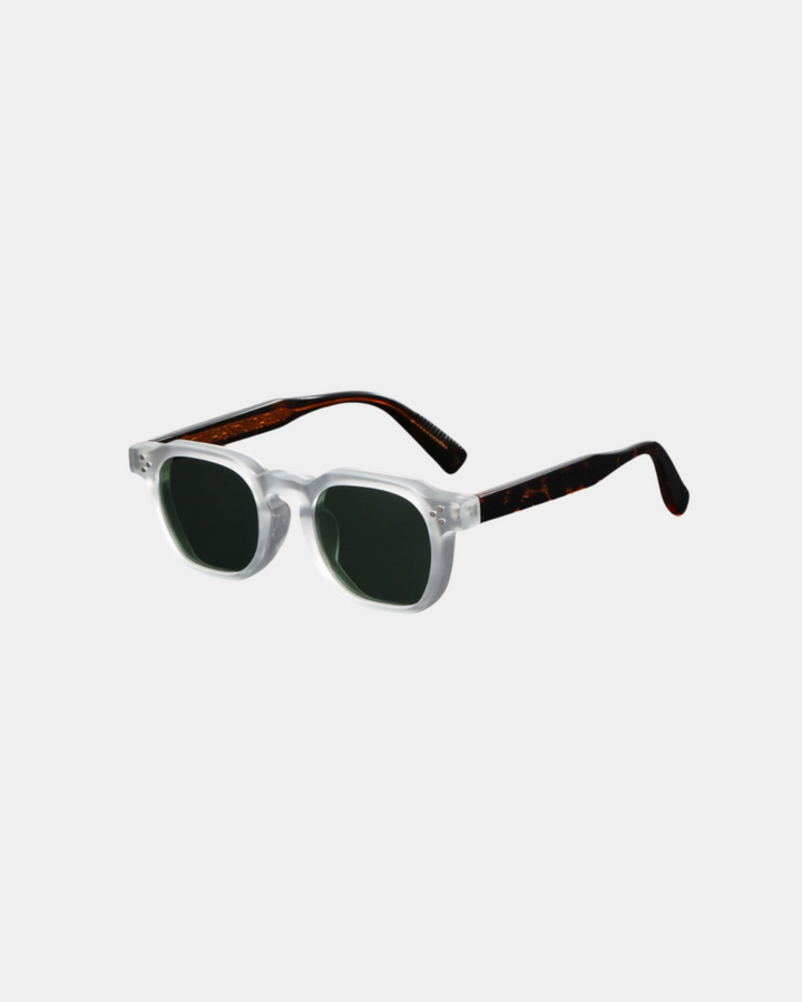 KLOBIGE QUADRATISCHE RETRO-SONNENBRILLE