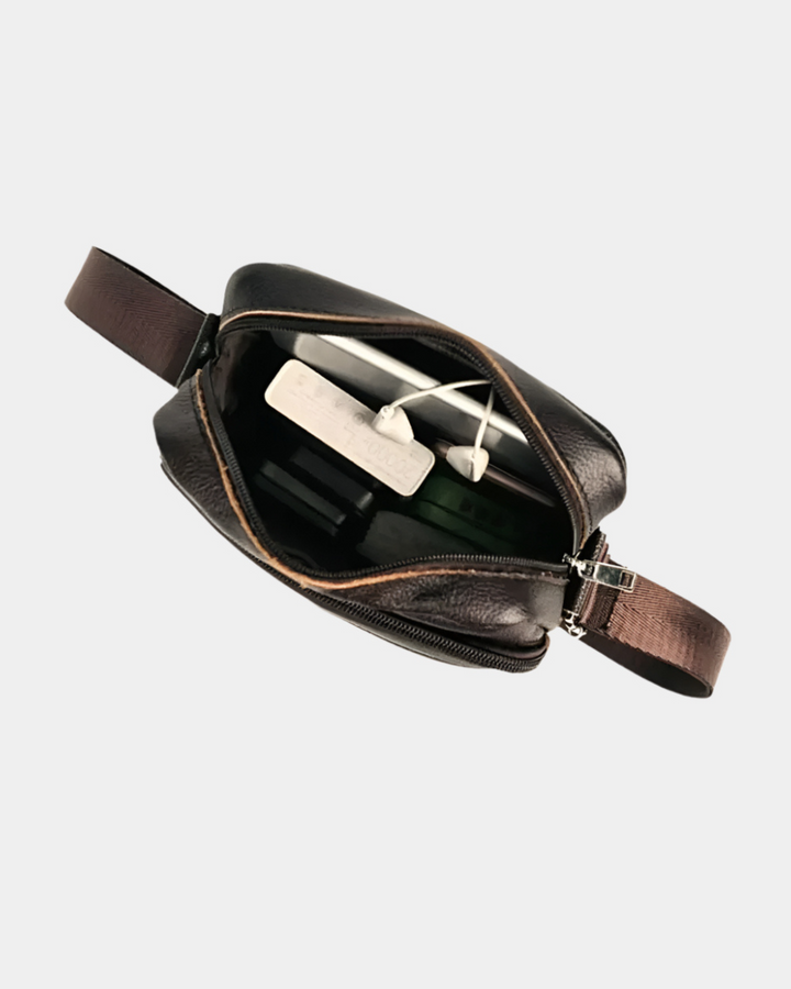 KLASSISCHE CROSSBODY-TASCHE AUS LEDER
