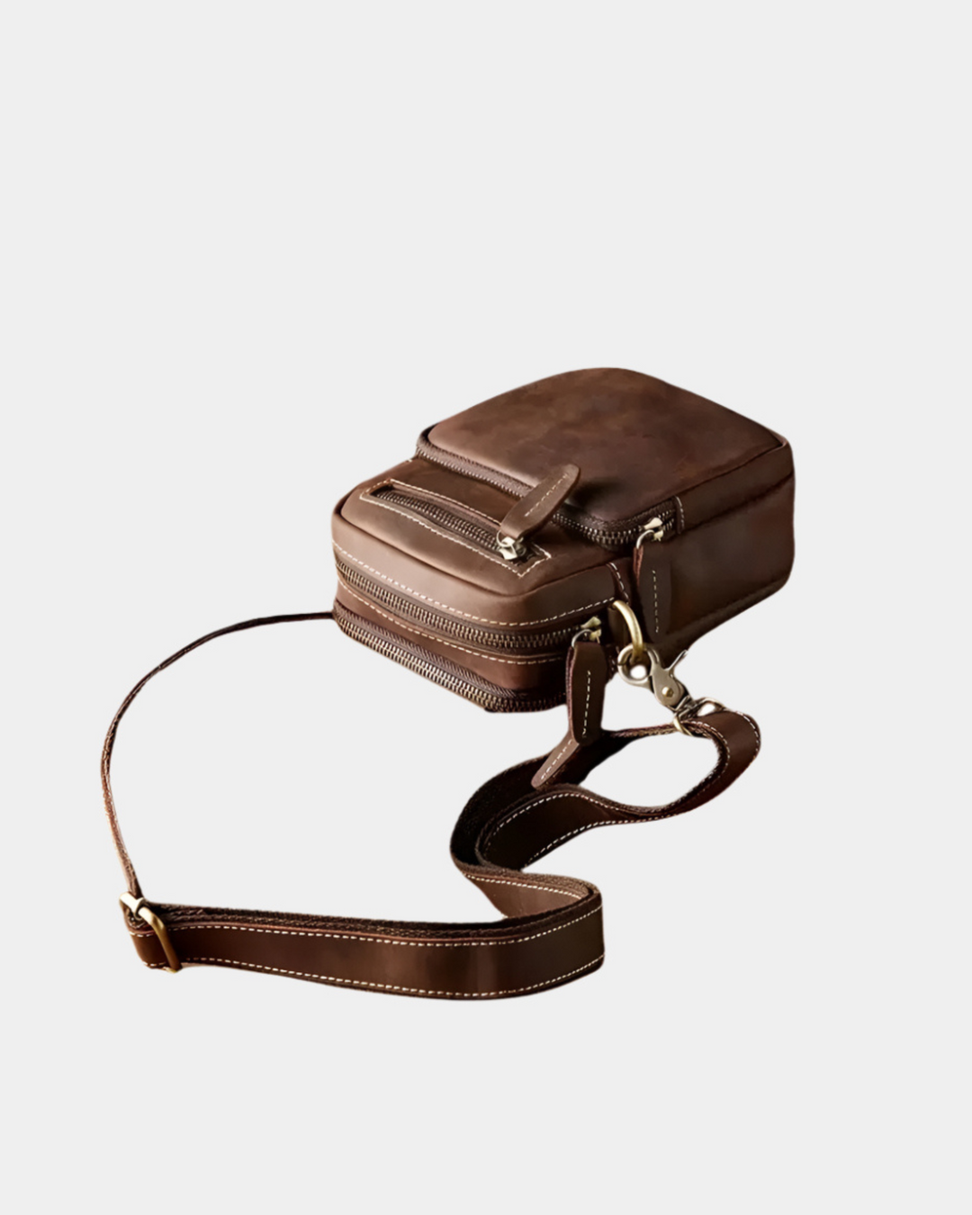 RUSTIKALE MINI-CROSSBODY AUS LEDER