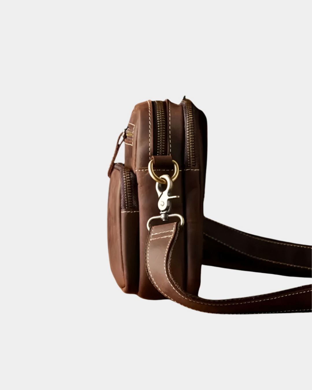RUSTIKALE MINI-CROSSBODY AUS LEDER