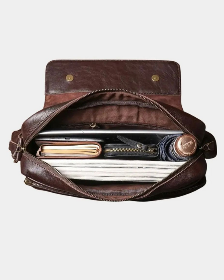 VINTAGE-KURIERTASCHE AUS LEDER